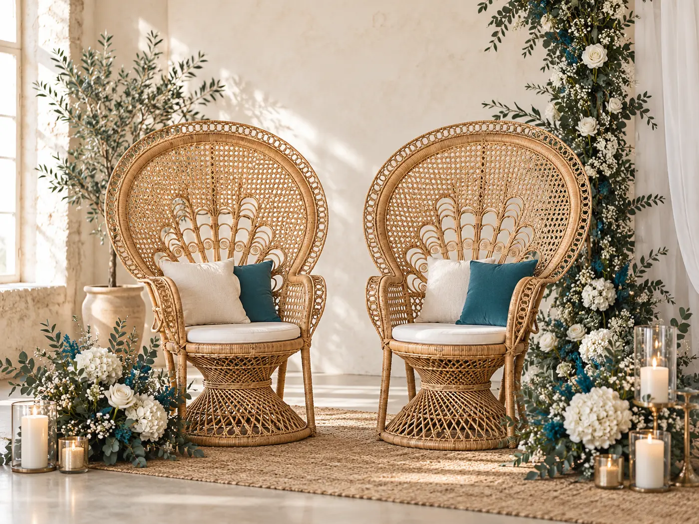 Mise en scène de fauteuils Emmanuelle